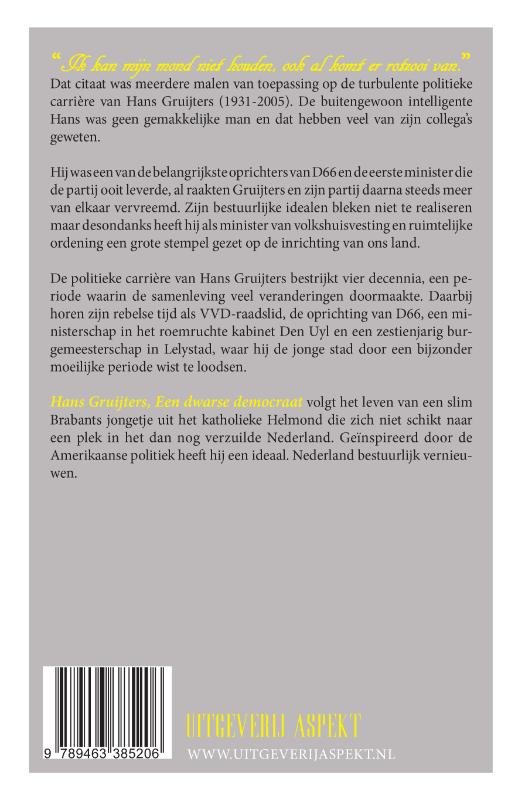 Hans Gruijters achterkant