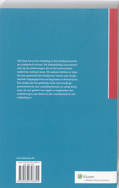 Strafprocesrecht ons strafrecht achterkant