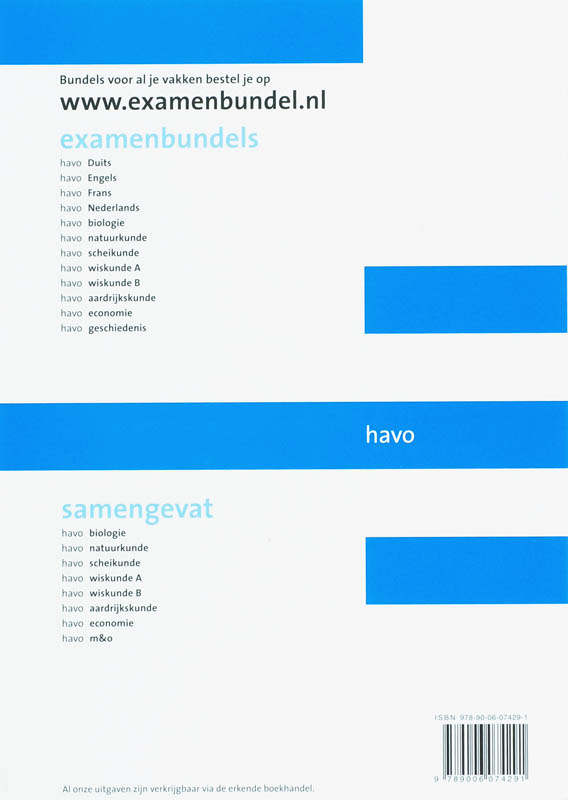 Examenbundel 2007/2008 natuurkunde Havo achterkant