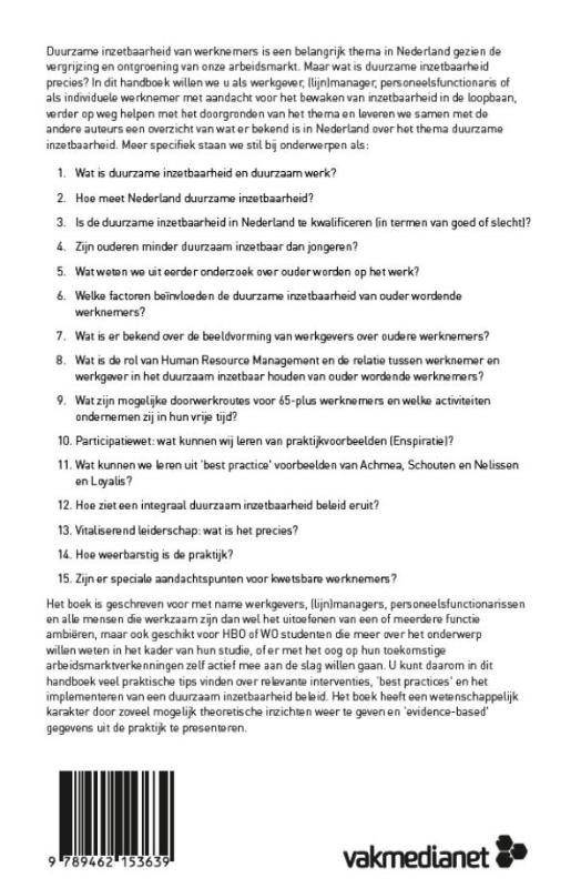 Een leven lang inzetbaar? achterkant