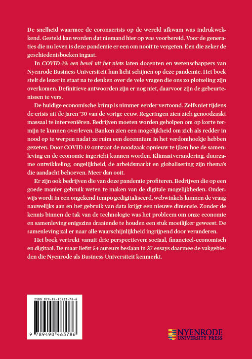 Covid-19: een bevel uit het niets achterkant