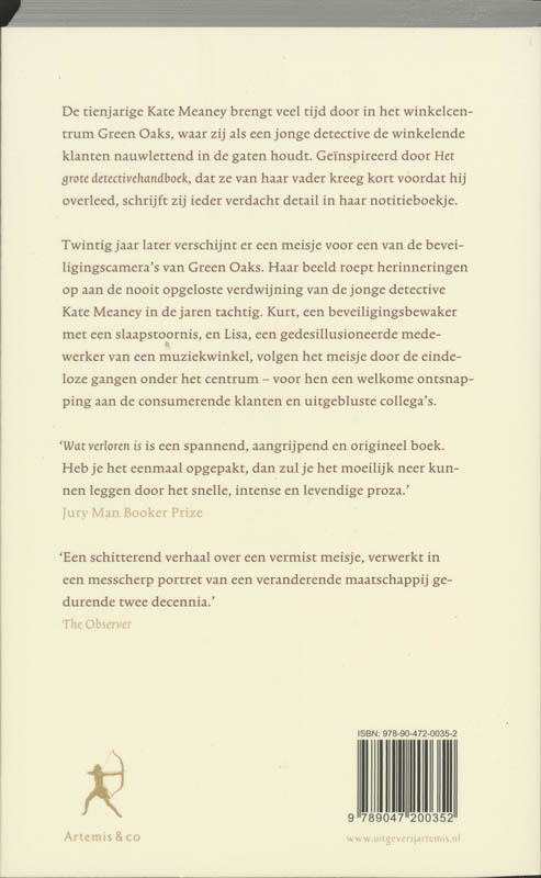 Wat verloren is achterkant