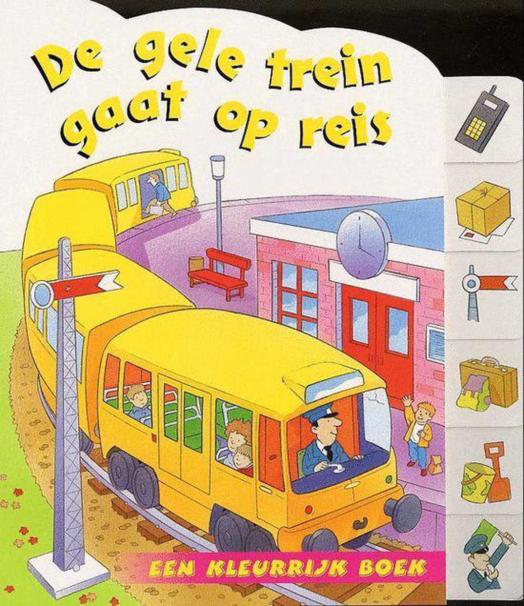 Gele Trein Gaat Op Reis
