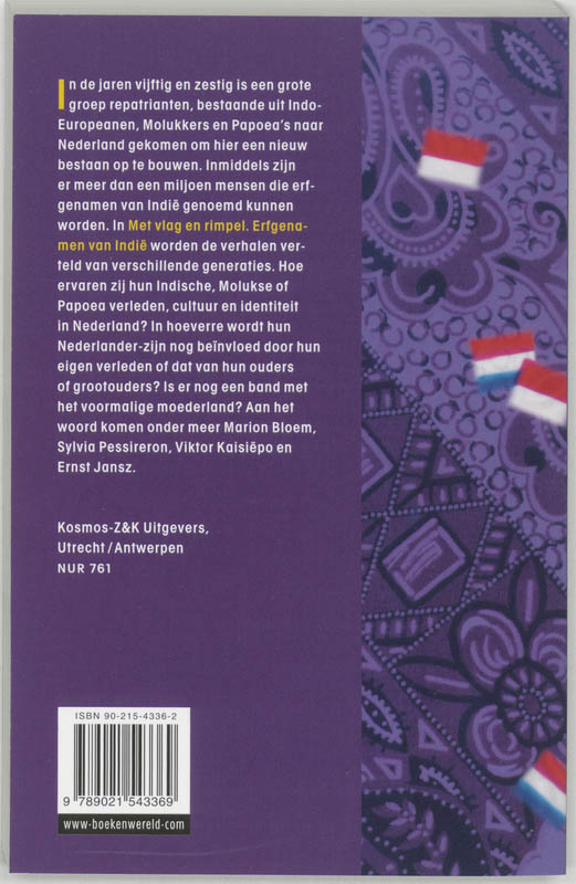 Met Vlag En Rimpel Erfgenamen Van Indie achterkant