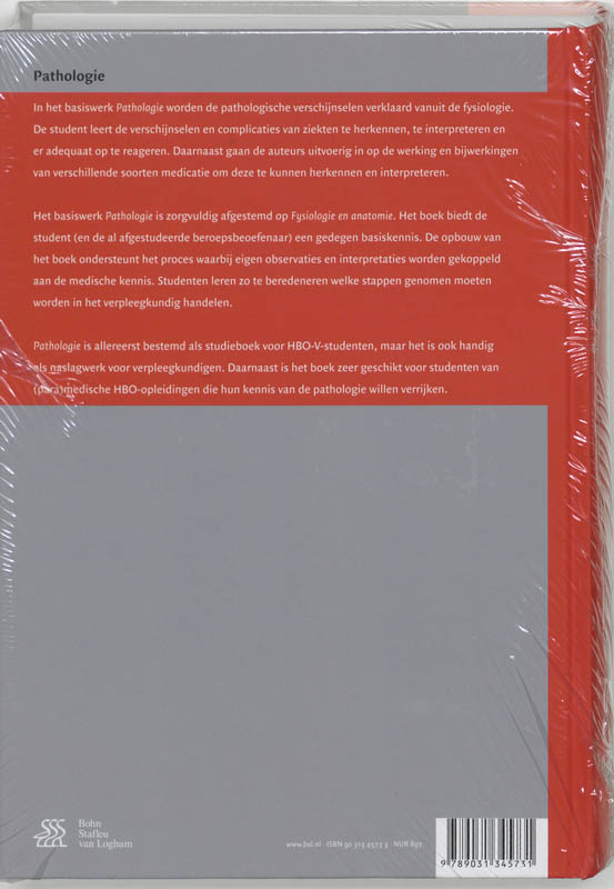 Pathologie / Basiswerken Verpleging en Verzorging achterkant