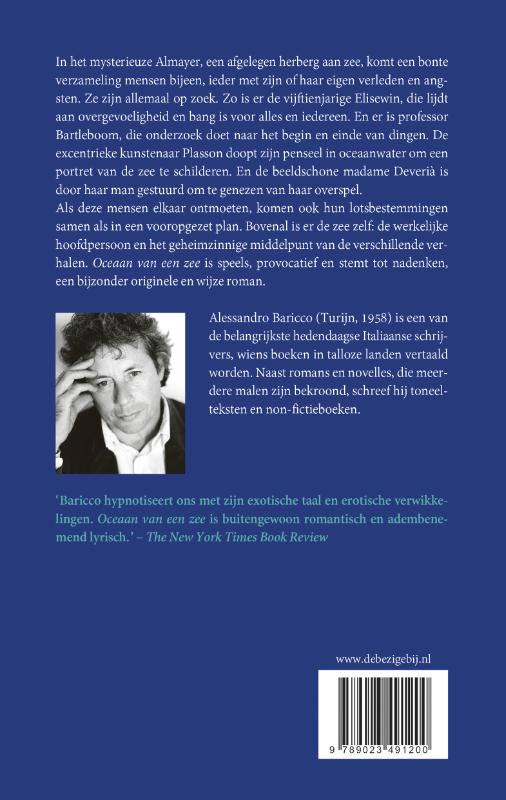 Oceaan van een zee achterkant