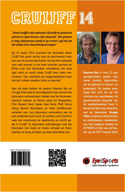 Cruijff, 14 achterkant