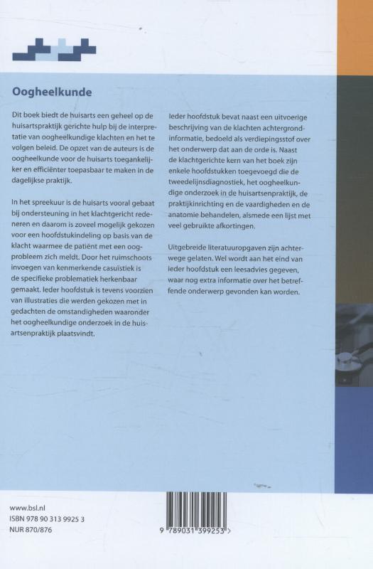 Oogheelkunde / Praktische huisartsgeneeskunde achterkant