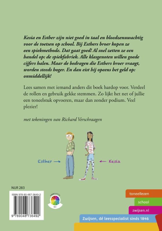 De spiekfabriek / Toneellezen achterkant