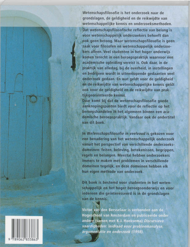 Wetenschapsfilosofie in veelvoud achterkant