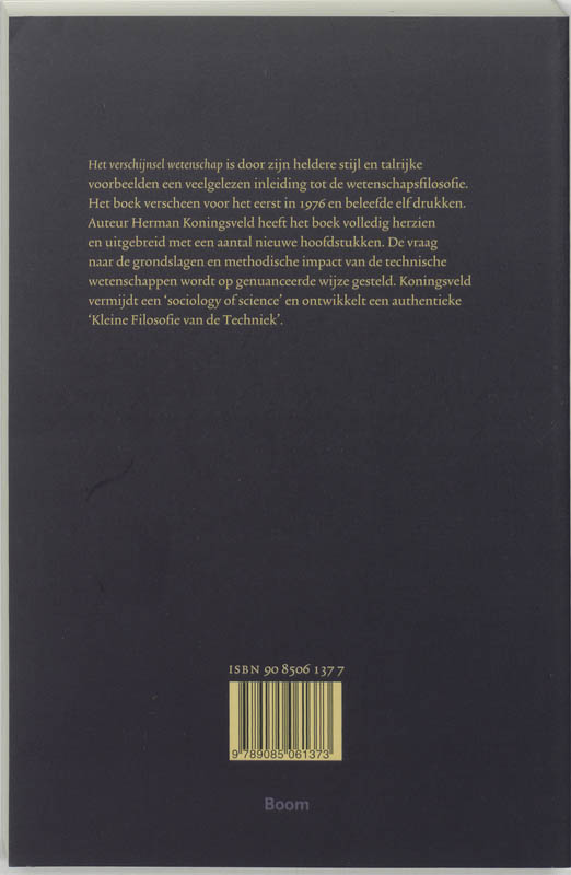 Het verschijnsel wetenschap achterkant