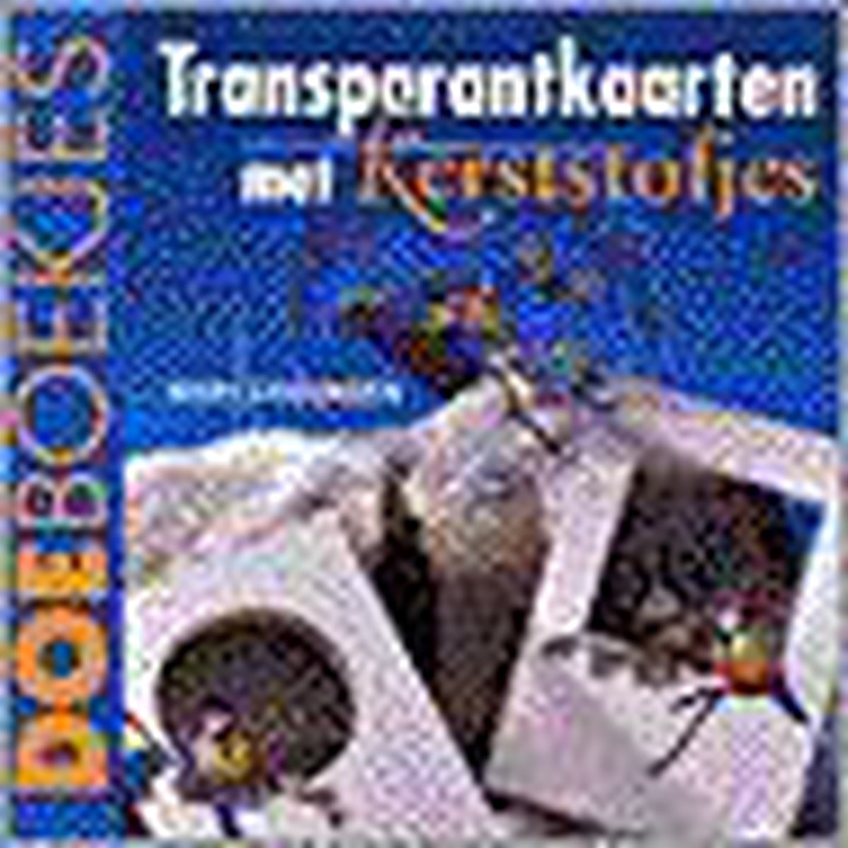 Transparantkaarten met kerststofjes / Doeboekjes