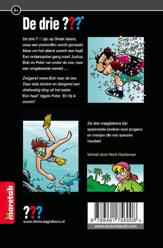 De drie ??? - Haaieneiland achterkant