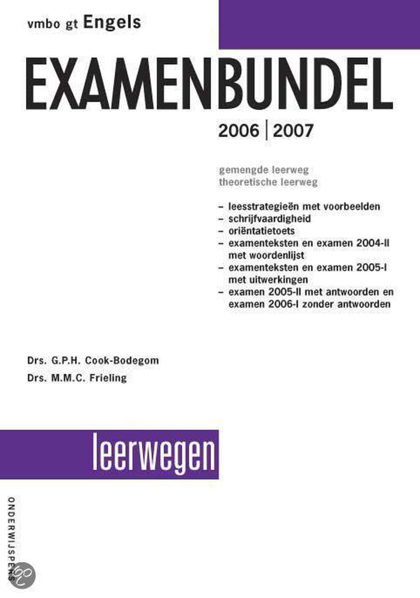 Vmbo Gt Engels Examenbundel