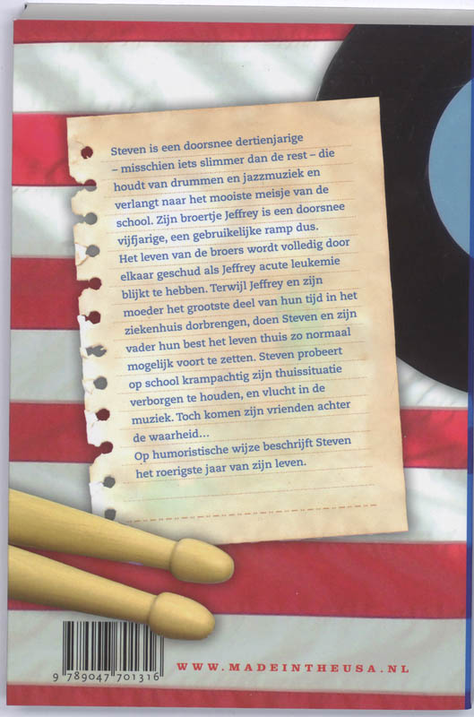 Drums, girls & dangerous pie achterkant