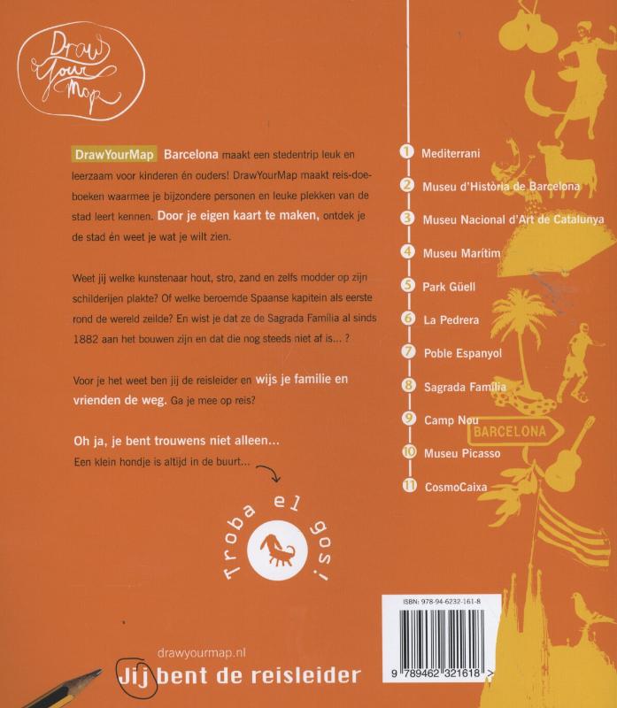DrawYourMap  -   Barcelona achterkant