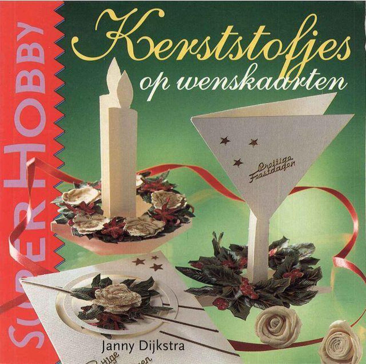 Kerststofjes op wenskaarten / SuperHobby