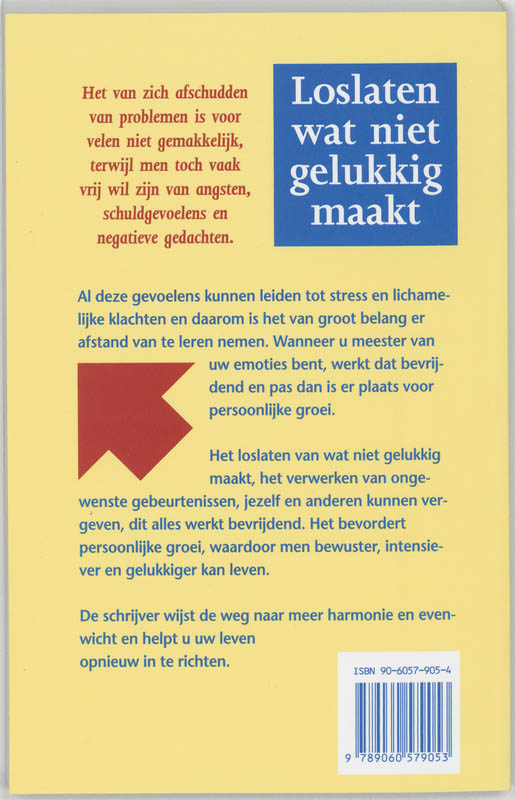 Loslaten Wat Niet Gelukkig Maakt achterkant