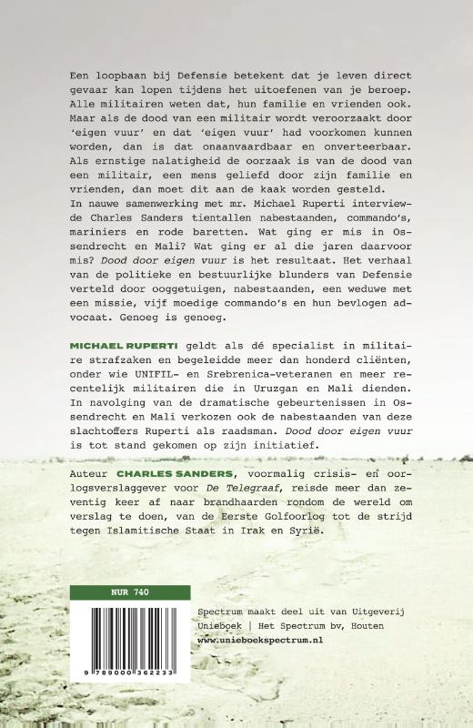 Dood door eigen vuur achterkant