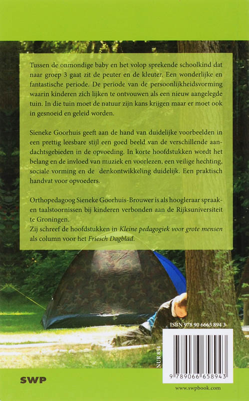 Kleine pedagogiek voor grote mensen achterkant