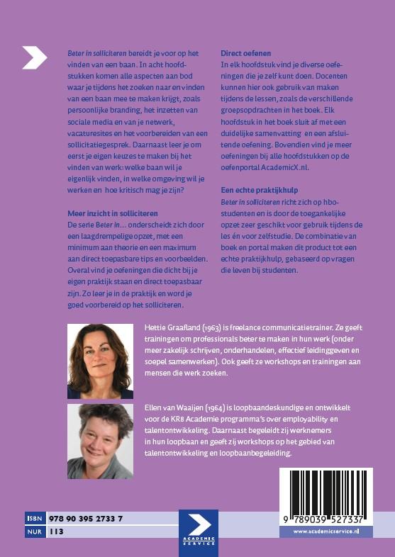 Beter in solliciteren achterkant