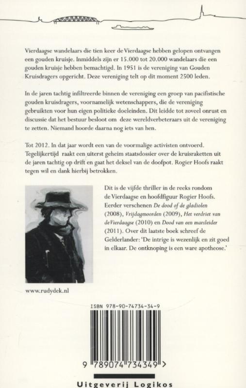 De goudenkruisdragers / Vierdaagsethriller / 5 achterkant