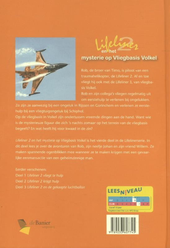 Lifeliner 2 en het mysterie op Vliegbasis Volkel / Lifeliner 2 / 4 achterkant