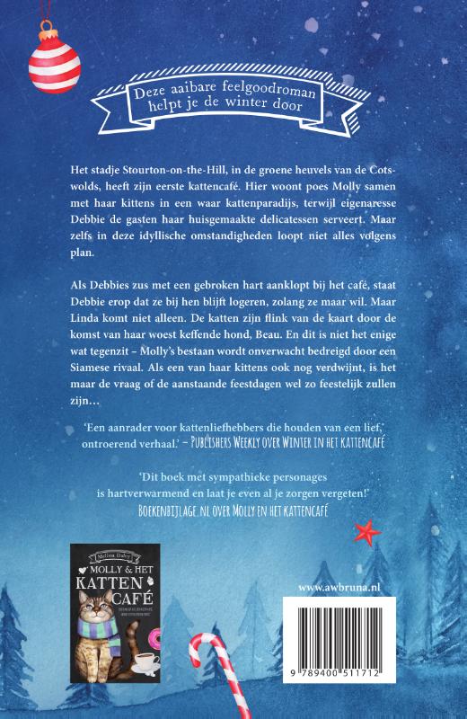 Winter in het kattencafé achterkant