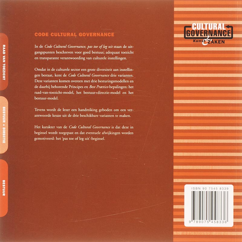 Code cultural governance achterkant