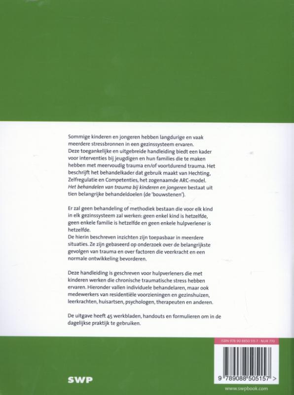 Het behandelen van trauma bij kinderen en jongeren achterkant