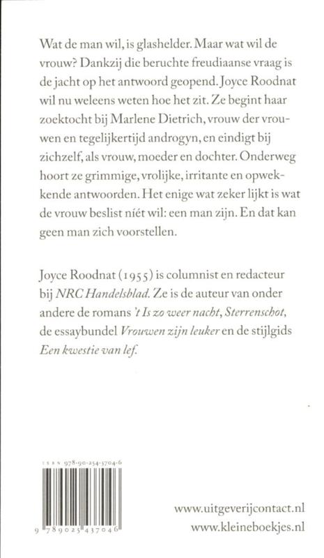 Wat Wil De Vrouw? achterkant