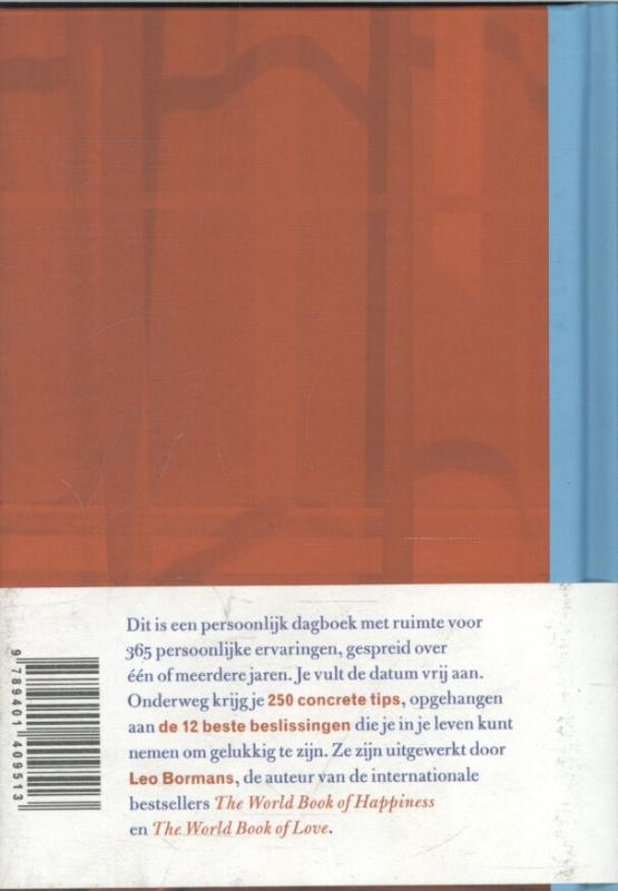 Een dagboek vol geluk achterkant