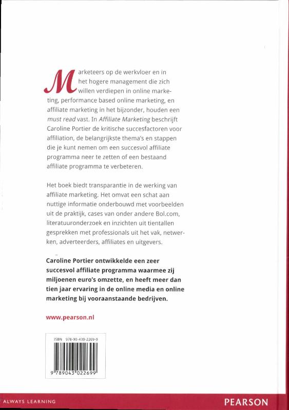 Affiliate marketing achterkant