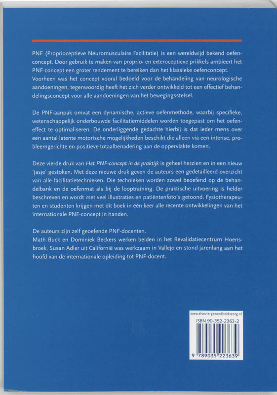 Het Pnf-Concept In De Praktijk achterkant