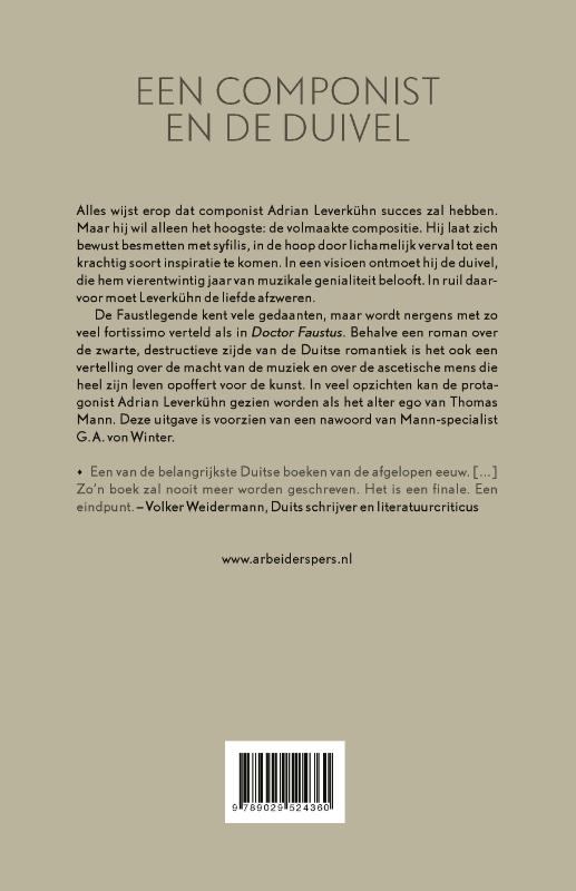 Doctor Faustus achterkant