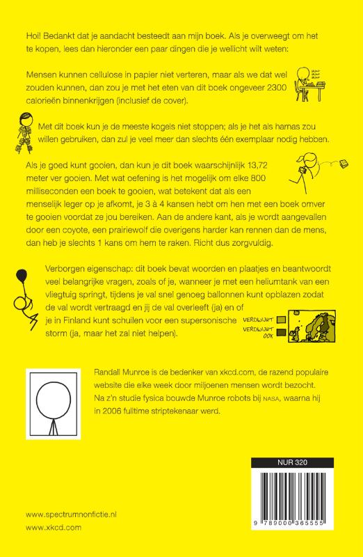 Wat als? / XKCD achterkant