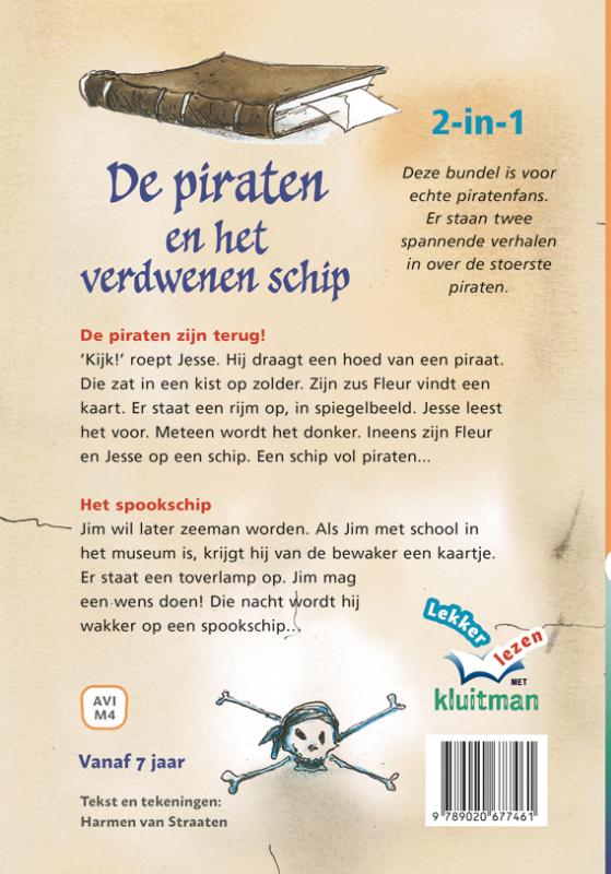 De piraten en het verdwenen schip / Lekker lezen met Kluitman achterkant
