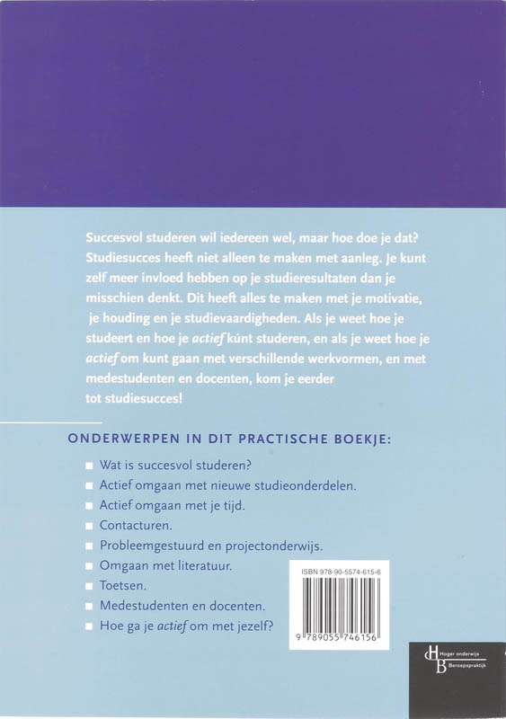 Studeer actief achterkant