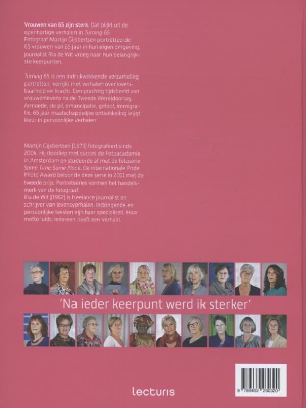 Turning 65 achterkant