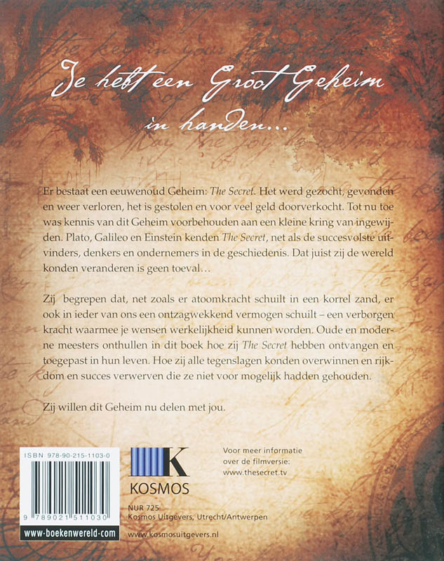 The Secret  achterkant