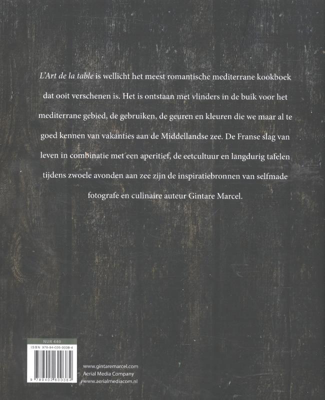 L'Art de la table achterkant