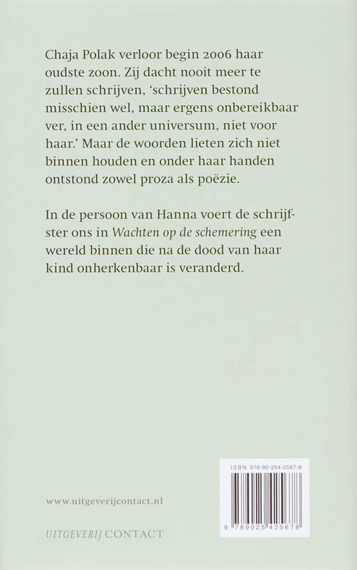 Wachten Op De Schemering achterkant