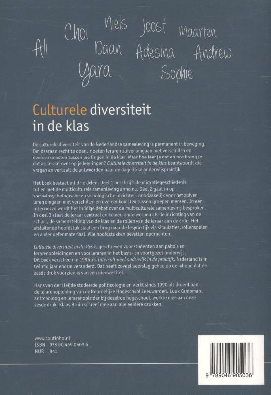 Culturele diversiteit in de klas achterkant