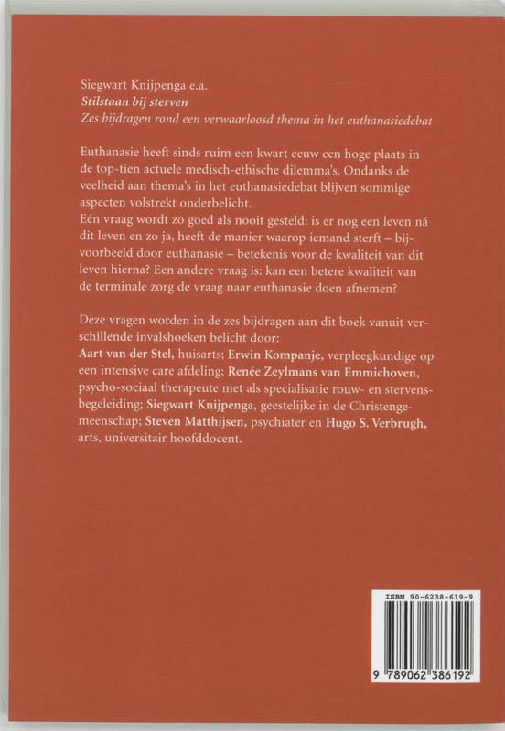 STILSTAAN BIJ STERVEN achterkant