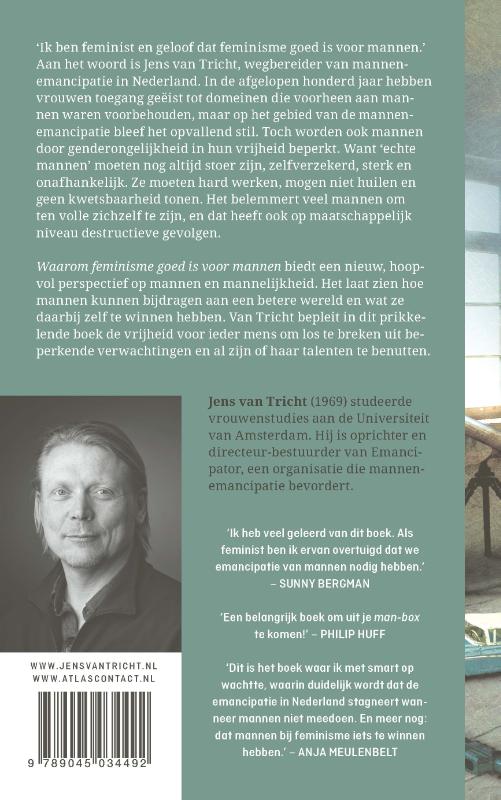 Waarom feminisme goed is voor mannen achterkant