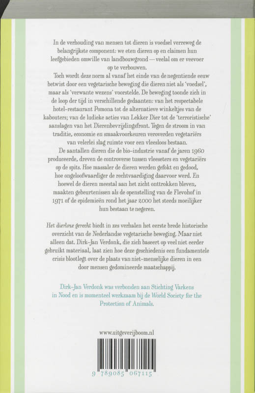 Het dierloze gerecht achterkant