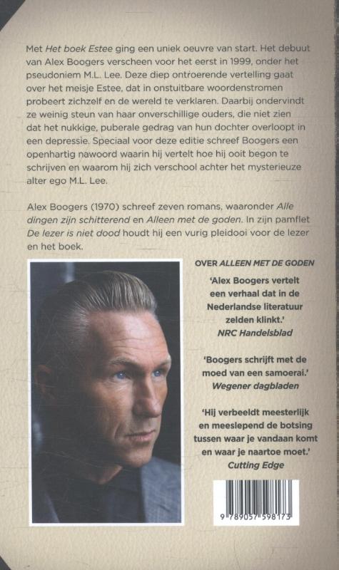 Het boek Estee achterkant