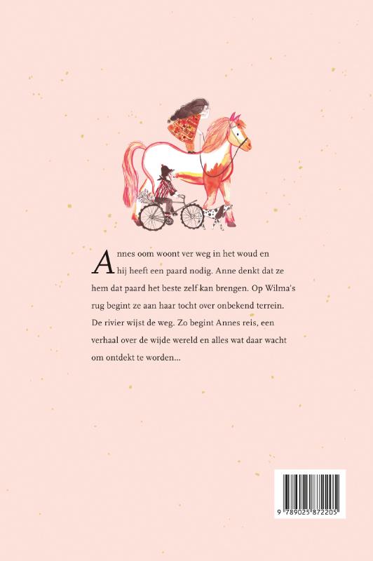 Anne, het paard en de rivier achterkant