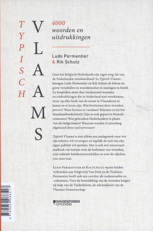 Typisch Vlaams achterkant