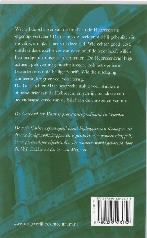 Brief aan de Hebreeën / Luisteroefeningen achterkant